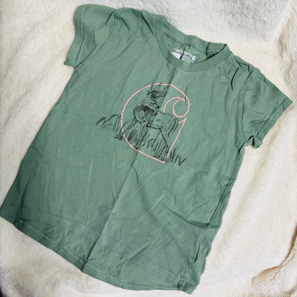 Carhartt Girls 4t Green T-Shirt